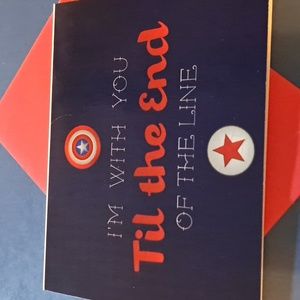 Captain America greeting card with envelope